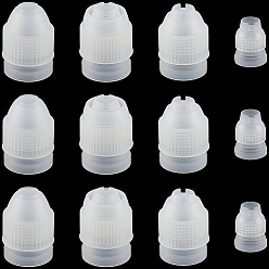 Белый Дым 12 шт. 4 стили пластиковый кондитерский мешок для глазури конвертер насадок, инструмент для украшения торта, серый, 32~52x24~39.5 мм, 3 шт / стиль