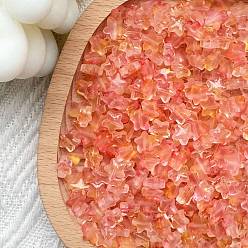 Коралловый 30шт матовые стеклянные бусины, звезда, коралл, 8 мм