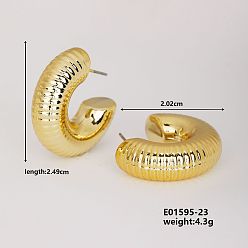 Золотой Модные милые серьги геометрической формы для индивидуального подбора, золотые, 24.9x20.2 мм