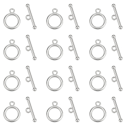 Платина 12шт. стойка с покрытием латунные застежки-рычаги, долговечный, без свинца и без кадмия, платина, Кольцо: 18x14x2 mm, отверстие : 2.5 мм, бар: 22x6.5x3.5 mm, отверстие : 2 мм