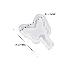 Белый Diy пищевые силиконовые формы, подвески в форме помадки, для украшения торта поделки, цвет шоколада, конфеты, изготовление ювелирных изделий на основе смолы и эпоксидной смолы, бабочка, белые, 55x44x11 мм