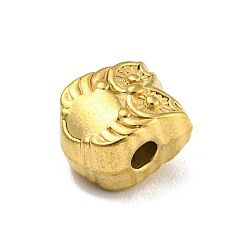 Золотой 304 из нержавеющей стали бусы, сова, золотые, 10x8.5x7.5 мм, отверстие : 2.5 мм