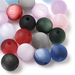 (52) Непрозрачная лаванда Бусины из смолы с имитацией кошачьего глаза, Абразиновые бусины, круглые, разноцветные, 8 мм, отверстие : 1.6 мм
