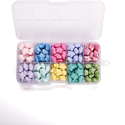 (52) Непрозрачная лаванда 10 сетки 10 набор восковых гранул цветов, наборы частиц сургуча для печати в стиле ретро, звезда, разноцветные, 128x67 мм