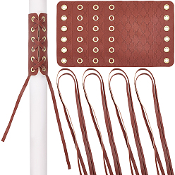 Седло Коричневый Чехлы на руль шоссейного велосипеда из искусственной кожи, мягкие резиновые противоскользящие аксессуары для велосипедов, ручка фиксатор ручки, со шнуром, седло коричневый, 110x115x2.5 мм, отверстие : 5.5 мм