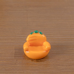 Оранжевый Миниатюрные украшения из смоляного дивана, аксессуары для домашнего кукольного домика с микро-ландшафтом, притворяясь опорными украшениями, оранжевые, 30x23 мм