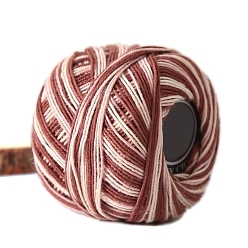 Седло Коричневый Хлопчатобумажная пряжа секционного крашения, для одежды шарфы свитера шали шапки, седло коричневый, 20г/моток