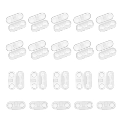Clear Plastic Ball Chain Connectors, Clear, 7.5x17.5x7.5mm, Fit for 4.5mm Ball Chain
