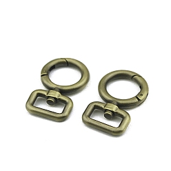 Bronze Antique Fermoirs pivotants en alliage, pour accessoires de remplacement de sangles de sac, bronze antique, 40mm