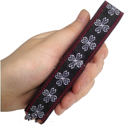 Васильковый 6.8m жаккардовая лента с цветочным рисунком в этническом стиле из полиэстера, васильковый, 3/4 дюйм (20 мм), около 7.44 ярдов (6.8 м) / рулон