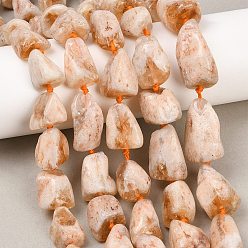 Цитрин Необработанные, грубые, нагретые нити из натуральных цитриновых бусин, самородки, 11~28x11~18x9~17 мм, отверстие : 1 мм, около 16~23 шт / нитка, 16.14~17.32'' (41~44 см)