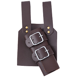 Коричневый 1 Ножны для средневекового меча из искусственной кожи и сплава, пояс-кобура для меча для костюма викинга на Хэллоуин, кофе, 273x148x39 мм