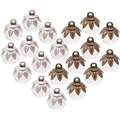 (52) Непрозрачная лаванда Diy ювелирная фурнитура, латунные подвески, для стеклянной глобусной бутылки, и круглые механизированные шарики из дутого стекла, разноцветные, 8 мм, отверстие: 4 мм, 7.4x7.2x1.7 см