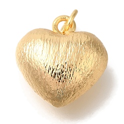Настоящее золото 18K Латунные подвески, сердце прелести, без кадмия, без никеля и без свинца, реальный 18 k позолоченный, 16x15x8 мм, отверстие : 3.5 мм
