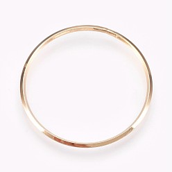 Real 18K Gold Plated Brass Linking Rings, Nickel Free, Real 18K Gold Plated, 30x1mm