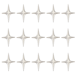 Платина 15 броши из сплава, звезда, платина, 41x30 мм