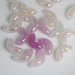 Лист Меняющие цвет акриловые бусины, чувствительные к солнцу и ультрафиолетовому излучению, лист, 9x24 мм