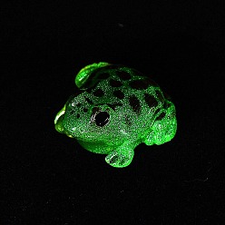 Цвет Оливы Украшения в виде светящихся смоляных лягушек, светящиеся в темноте украшения, оливковый, 22x24x13.5 мм