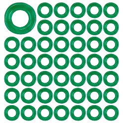 Зеленый 50Шармы из натурального нефрита, окрашенные, кольцо, зелёные, 9~10x2 мм, отверстие : 4~5 мм