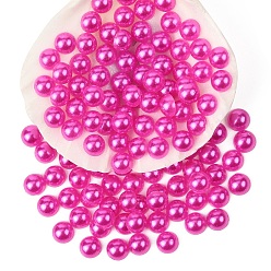 Фуксиновый 100 кабошоны из пластика имитация жемчуга шт, полукруглый, красно-фиолетовые, 4x2 мм