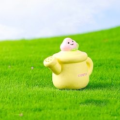 Шампанско-Желтый Лейка из смолы мини-модель дисплей украшения, аксессуары для микроландшафта, притворяясь опорными украшениями, шампанское желтый, 30x35 мм