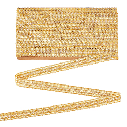 Light Khaki 1Set Polyester Ribbon, Lace Trim, Curtain Accessories, Light Khaki, 3/4~7/8 inch(20.5~21mm), about 13.12 Yards(12m)/Set