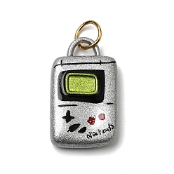 Другие Печать 304 подвески из нержавеющей стали, золотые, игровой автомат, 22.5x13x4.5 мм, Перейти кольцо: 6x1 мм, внутренний диаметр: 4.5 мм