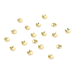 Настоящее золото 18K 304 из нержавеющей стали шарик крышки, цветок, стойки покрытие, долговечный, реальный 18 k позолоченный, 4x1 мм, отверстие : 1 мм