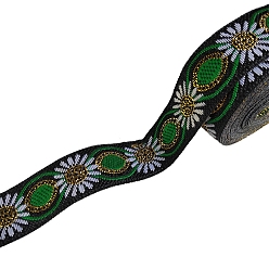 Зеленый Полиэфирная лента, орнамент одежды, зелёные, 3/4 дюйм (20 мм), около 7.66 ярдов (7 м) / шт