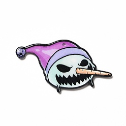 Снеговик Акриловые подвески с рождественским принтом, с подвеской в виде черепа, снеговик, 27x49x2.2 мм, отверстие : 1.6 мм