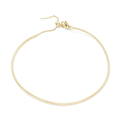 Real 18K Gold Plated Brass Chain Bracelet, Real 18K Gold Plated, 0.15cm, Inner Diameter: 2-1/2 inch(6.5cm)
