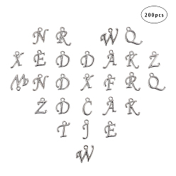 Платина Подвески из сплава, стойки покрытие, платина, 12~17x4~15x2 мм, отверстия: 1.5 мм, 200 шт / коробка