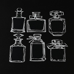 Прозрачный Набор водонепроницаемых наклеек для домашних животных на бутылку, декоративные наклейки, для бутылок с водой, портативный компьютер, багаж, чашка, компьютер, мобильный телефон, скейтборде, гитарные наклейки, прозрачные, 106~135x72~94x0.1 мм, 6 стиль, 3 шт / стиль, 18 шт / комплект