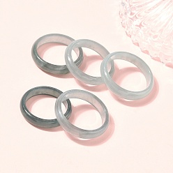 Жадеит Кольца на палец из натурального жадеита, 4.5 мм, размер США 7 3/4 (17.9 мм)