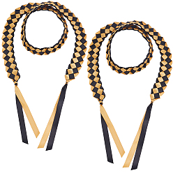 Сэнди Коричневый Двухцветные выпускные ленты леи, плетеные гирлянды для украшения выпускного вечера в колледже, песчаный коричневый, 1540~1590x34x1.5 мм