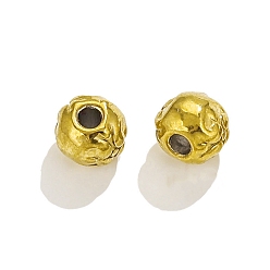 Золотой 304 из нержавеющей стали бусы, круглые, золотые, 5x6x6 мм, отверстие : 1.8 мм