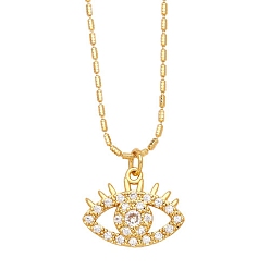 Eye Collier avec pendentif, oeil, 16.54 pouce (42 cm), pendentif: 15x18 mm