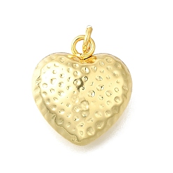 Настоящее золото 18K Латунные подвески, сердце прелести, с прыжковых колец, без кадмия и без свинца, долговечный, стойки покрытие, реальный 18 k позолоченный, 23x20.5x10.5 мм, отверстие : 4 мм