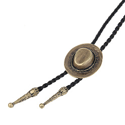 Hat Антикварные подвески из бронзового сплава, ожерелья-лариаты, галстук-боло, шляпа, 39.37 дюйм (100 см)