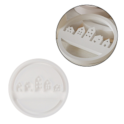Круглые Силиконовая форма, изготовление изделий из эпоксидной смолы, подсвечник, белые, круглые, 194x17.5 мм