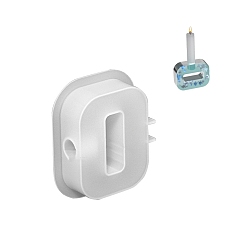 Белый Буква тисненая столбик свеча своими руками силиконовая, для изготовления ароматических свечей, белые, 120x97.4 мм