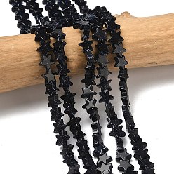 Синий Драгоценный Камень Синтетический синий авантюрин бисер нитей, звезда, 6x6x2 мм, отверстие : 0.7 мм, около 72 шт / нитка, 14.96'' (38 см)