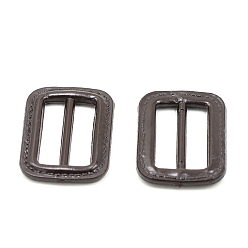 Coconut Brown ABS Plastic Tri-Glide Adjuster Buckles, Rectangle, Coconut Brown, 42.5mm