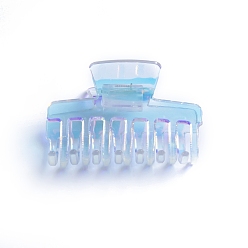 Rectangle PVC Plastic Claw Hair Clips, for Women Girls, Rectangle, 40x80x40mm