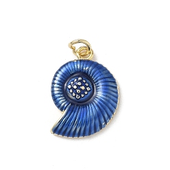 Синий Подвески из латуни с морскими животными и эмалью, стойки покрытие, без кадмия и без свинца, долговечный, с целью перехода в кольце, реальный 18 k позолоченный, синие, 21.5x15.5x3.5 мм, отверстие : 3.5 мм