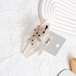 Фора Заколки для волос из акрила для домашних животных, собака, оранжевые, 110x52 мм