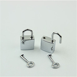 Платина Застежки для кошелька с поворотным замком из цинкового сплава, замок навесной, аксессуары для кошелька diy bag, платина, 3.5x2 см