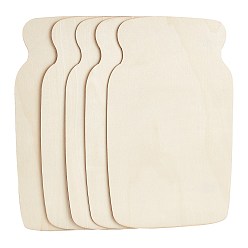 Бланшированный Миндаль Форма бутылки незавершенные деревянные ломтики, вырезанные лазером деревянные формы, для поделки роспись орнамент рождественские украшения для дома подвески, бланшированный миндаль, 29.75x18x0.25 см