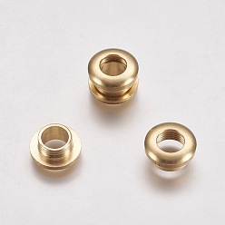 Oro Hallazgos de ojal de ojal de latón, para hacer bolsas, dorado, 13x8.5 mm, agujero: 7 mm, publicación: 3.5 mm