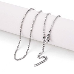 Нержавеющая Сталь Цвет 1.5мм 304 ожерелья из круглой цепочки из нержавеющей стали, цвет нержавеющей стали, 16.93 дюйм (43 см)
